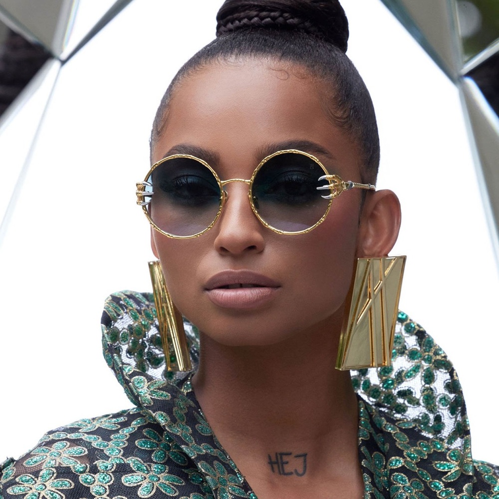 ANNA-KARIN KARLSSON THE CLAW & THE MOON BLACK SUNGLASSES €1,250.00 NEW!